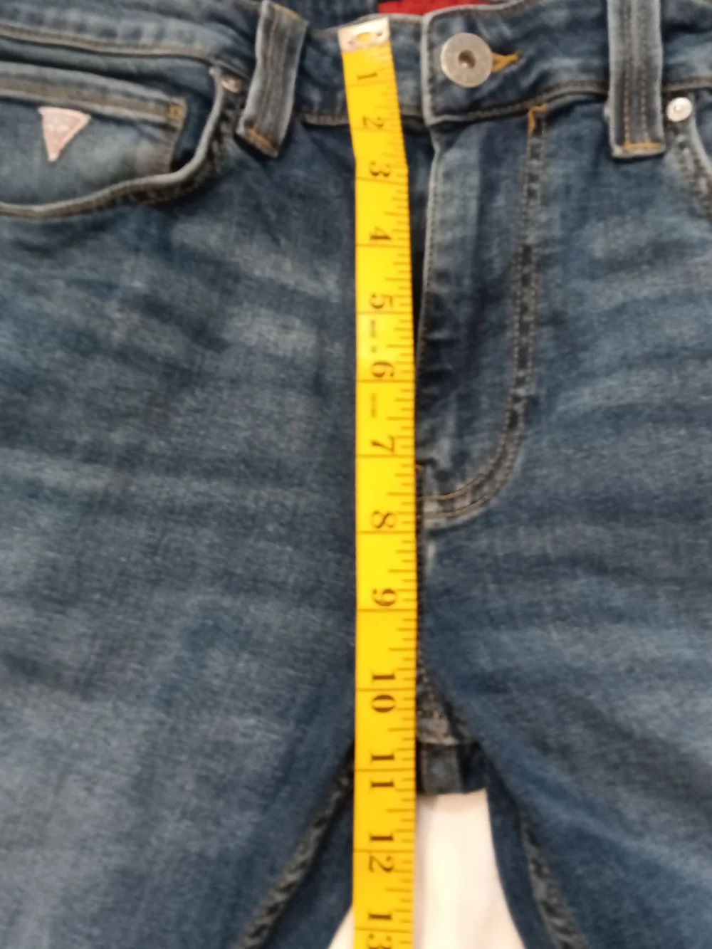 Guess Vintage Men's Desmond Tapered Jeans Medium Blue Wash Size 34 Y2k